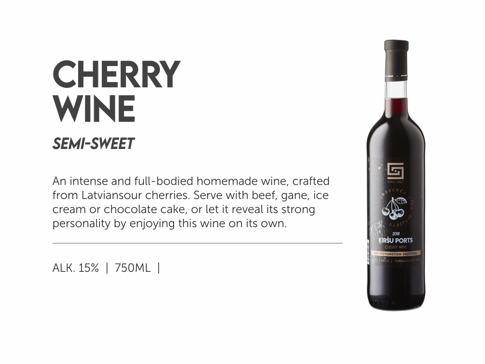 cherry wine - semi-sweet